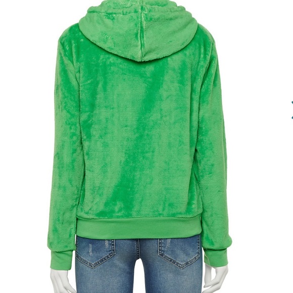 Disney Mickey Mouse. Santa Mickey Fuzzy Hoodie. - Picture 3 of 7